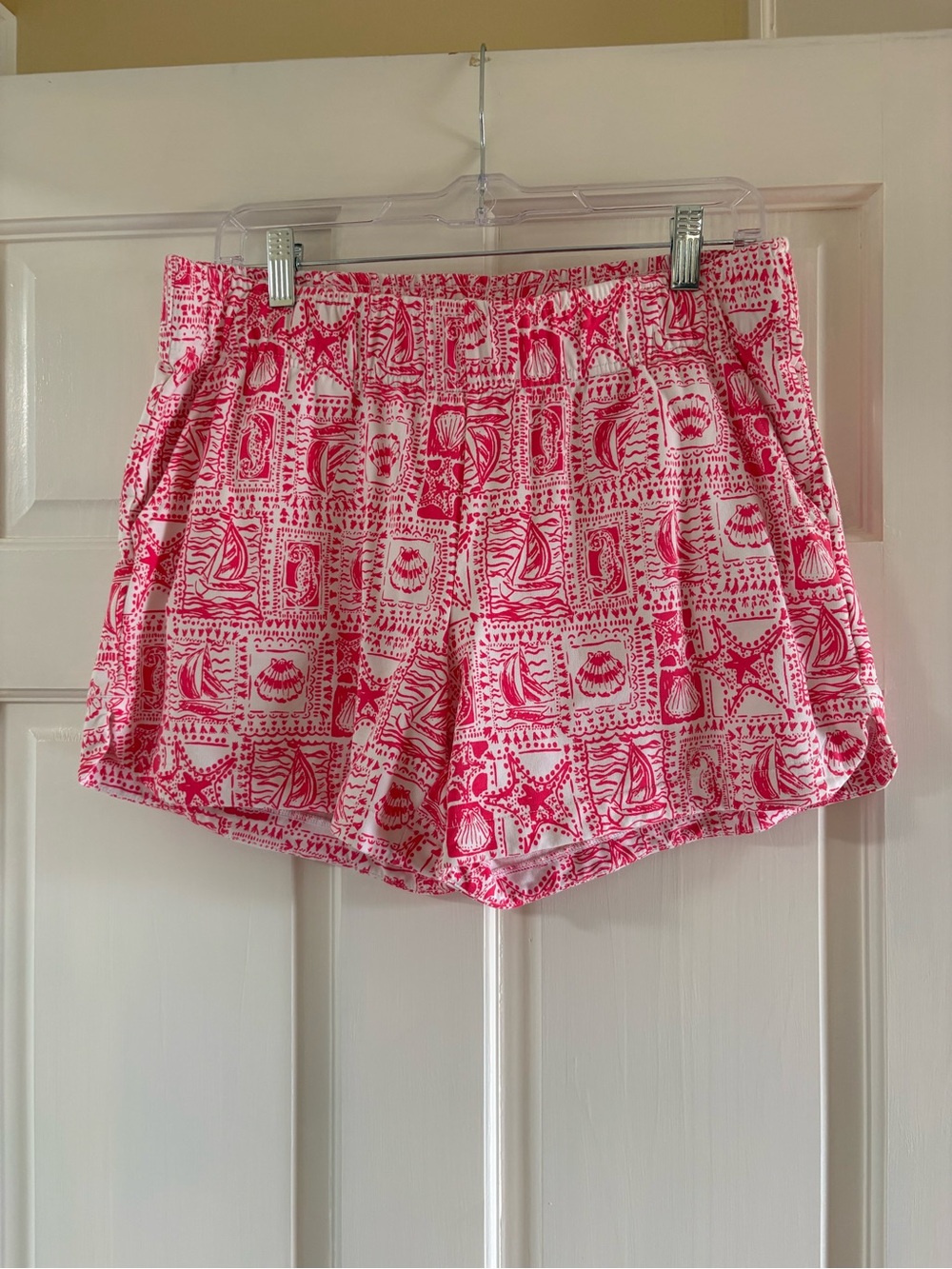 Lilly Pulitzer Pink and White Printed Shorts